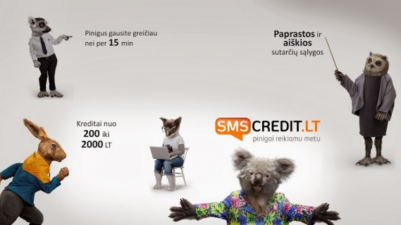 SMS Credit - pinigai šiuolaikiškam žmogui
